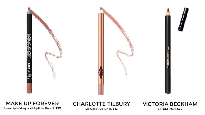 lip liners by MAKE UP FOREVER, CHARLOTTE TILBURY, VICTORIA BECKHAM